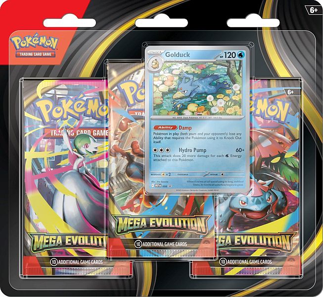 Pokémon TCG: Mega Evolution - 3-Pack Blister