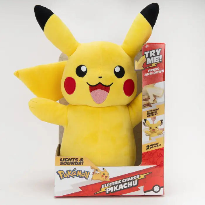 Pokémon: Electric Charge Pikachu Bamse Tøjdyr Select