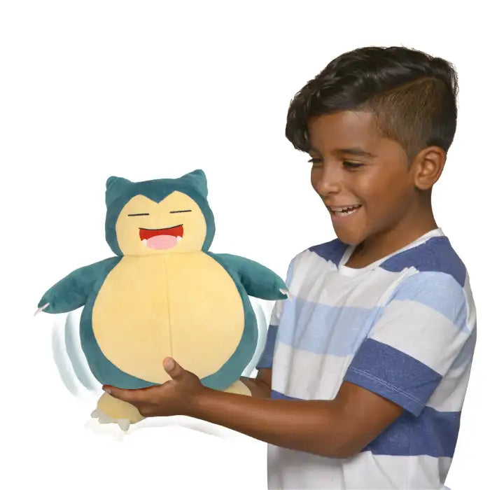 Pokémon: Snooze Action Snorlax Bamse - 27 cm Tøjdyr Pokémon