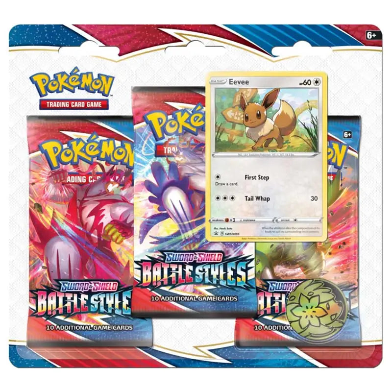 Pokémon TCG: Battle Styles 3-Pack Blister Pokémon TCG Pokémon Eevee