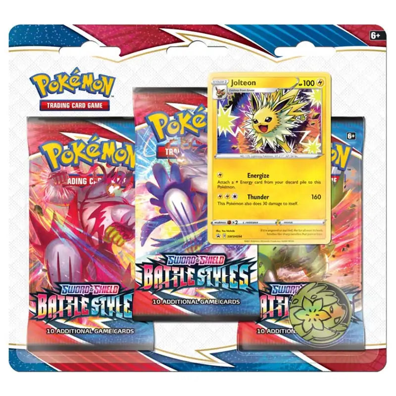 Pokémon TCG: Battle Styles 3-Pack Blister Pokémon TCG Pokémon Jolteon