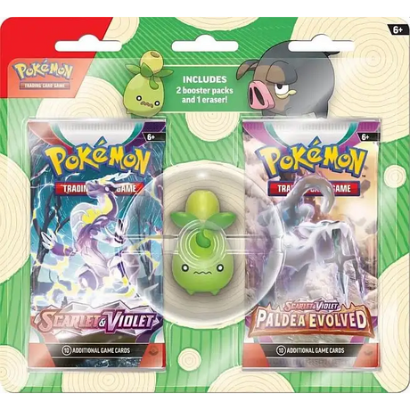 Pokémon TCG: Blister Pack Viskelæder - Back to School