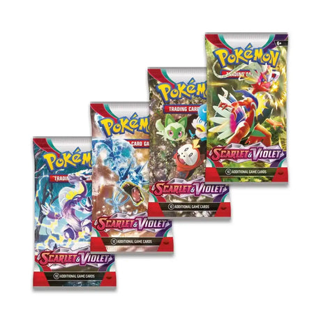 Pokémon TCG: Scarlet & Violet - Booster Pack Artsæt (4 stk.) Samlekort Pokémon 