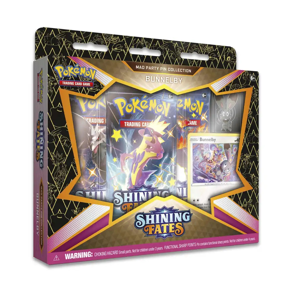 Pokémon TCG: Shining Fates Mad Party Pin Collection (flere varianter) Pokémon TCG Pokémon Bunnelby