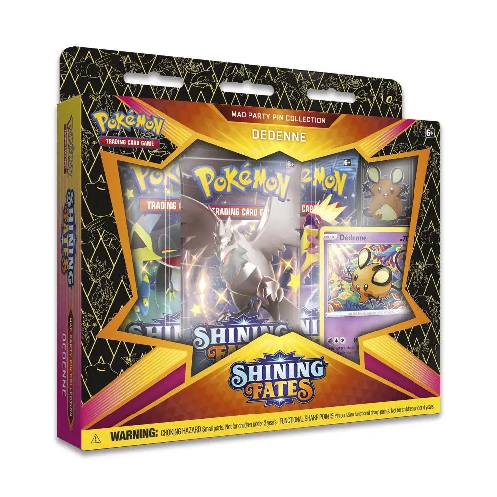 Pokémon TCG: Shining Fates Mad Party Pin Collection (flere varianter) Pokémon TCG Pokémon Dedenne