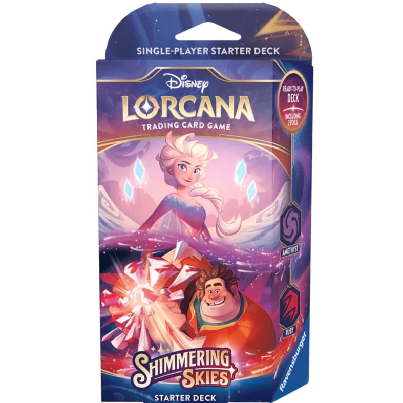 Lorcana TCG: Set 5 - Shimmering Skies - Starter Deck: Amethyst/Ruby (Elsa & Ralph)