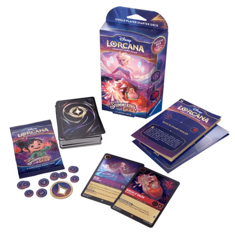 Lorcana TCG: Set 5 - Shimmering Skies - Starter Deck: Amethyst/Ruby (Elsa & Ralph)