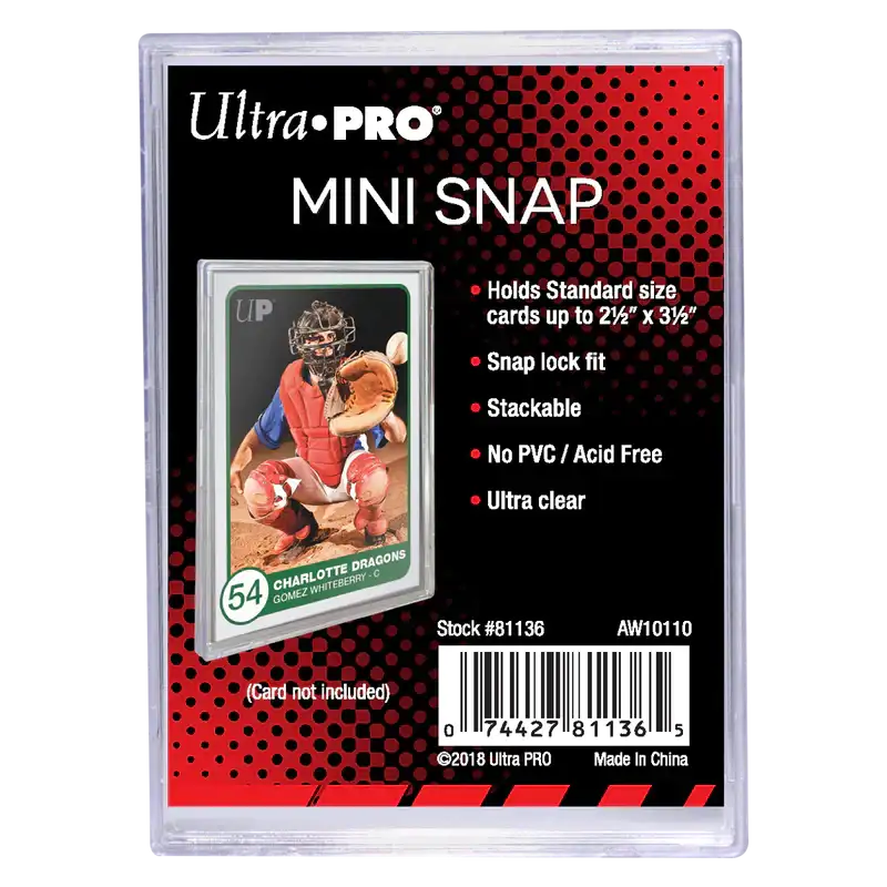 Ultra Pro: Mini Snap Card Holder - Tilbehør