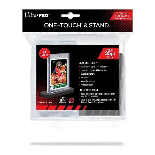 Ultra Pro: One-Touch & Stand (5-Pack) - 35pt Standard Size Magnetic Holder Kortspil – tilbehør Ultra Pro