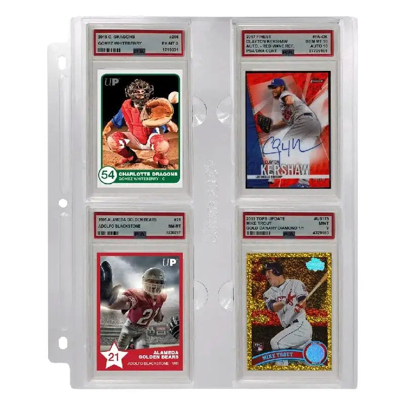 Ultra Pro: PSA 4-Pocket Page - Mappelomme til PSA-kort Kortspil – tilbehør Ultra Pro