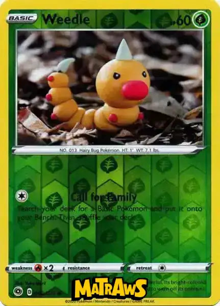 (002/073) Weedle - Reverse Enkeltkort Champion's Path 