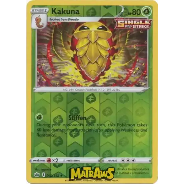 (002/198) Kakuna - Reverse Enkeltkort Chilling Reign 
