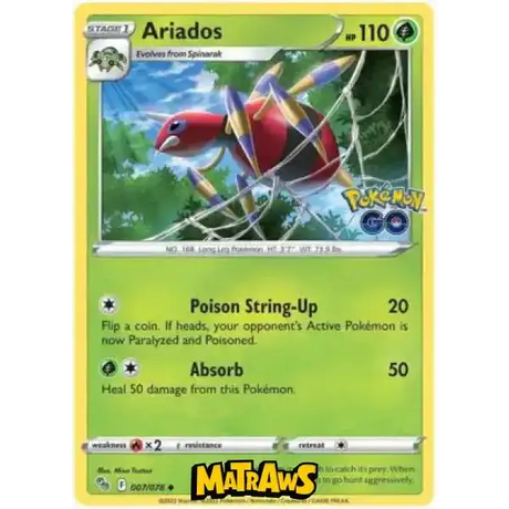 (007/078) Ariados Enkeltkort Pokémon GO TCG 