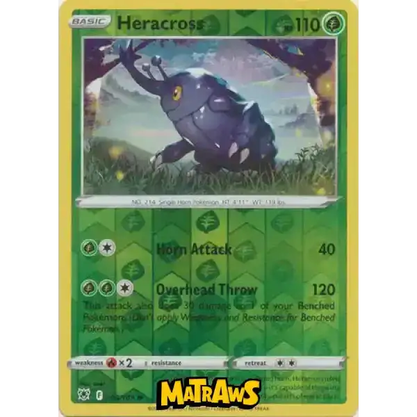 (008/189) Heracross - Reverse Enkeltkort Astral Radiance 