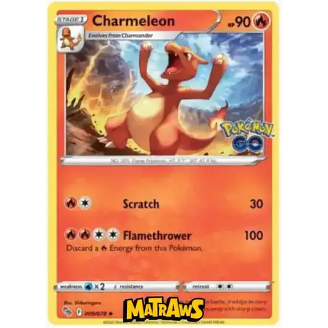 (009/078) Charmeleon Enkeltkort Pokémon GO TCG 