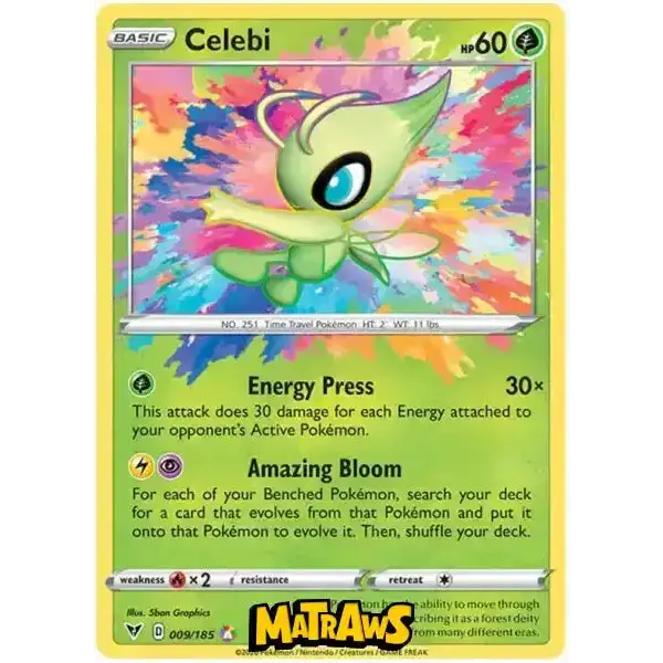 (009/185) Celebi - Amazing Rare Enkeltkort Vivid Voltage 