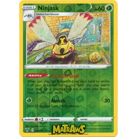 (014/185) Ninjask - Reverse Enkeltkort Vivid Voltage 