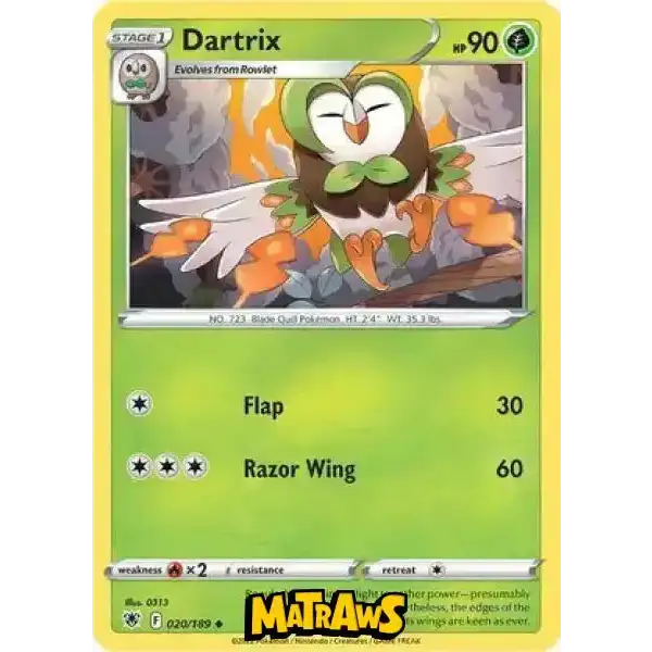 (020/189) Dartrix Enkeltkort Astral Radiance 