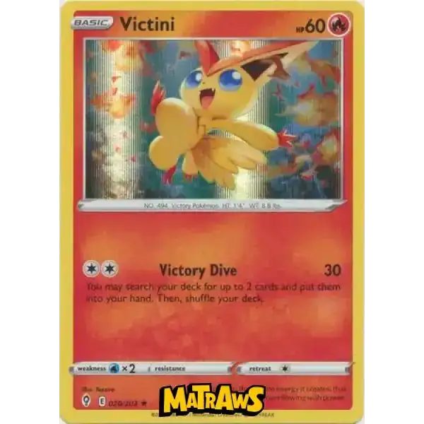 (020/203) Victini - Holo Enkeltkort Evolving Skies 