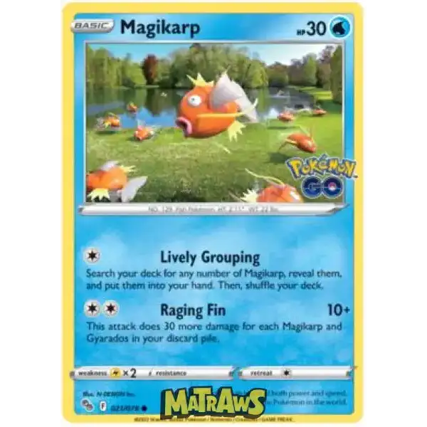 (021/078) Magikarp Enkeltkort Pokémon GO TCG 