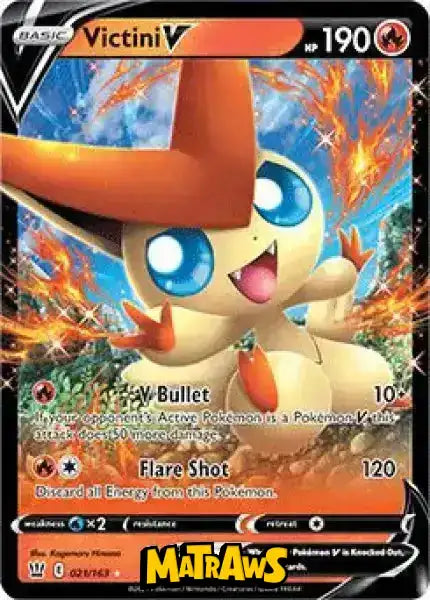 (021/163) Victini V Enkeltkort Battle Styles 