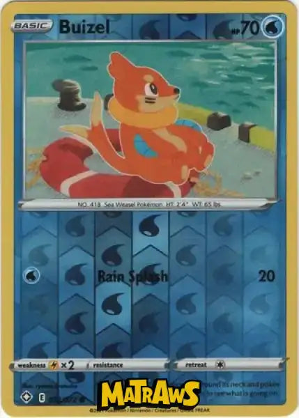 (022/72) Buizel - Reverse Enkeltkort Shining Fates 