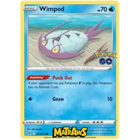 (025/078) Wimpod Enkeltkort Pokémon GO TCG 