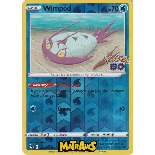 (025/078) Wimpod - Reverse Enkeltkort Pokémon GO TCG 