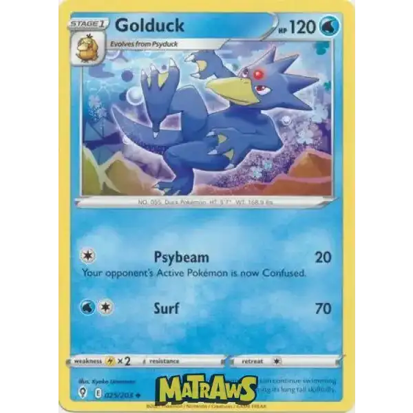 (025/203) Golduck Enkeltkort Evolving Skies 