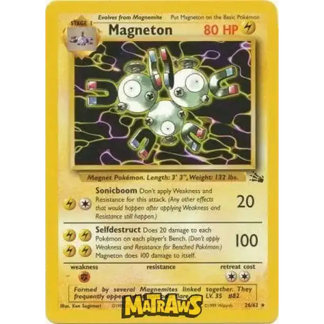 (026/062) Magneton Enkeltkort Fossil 