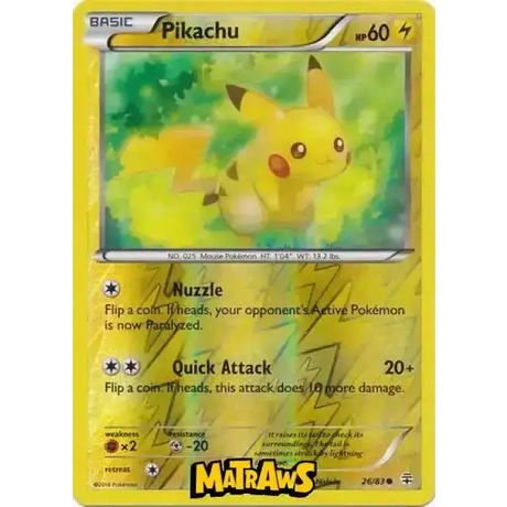 (026/083) Pikachu - Reverse Enkeltkort Generations 