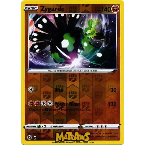 (028/073) Zygarde - Reverse Enkeltkort Champion's Path 