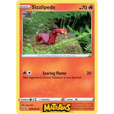 (029/163) Sizzlipede Enkeltkort Battle Styles 