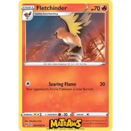 (031/189) Fletchinder Enkeltkort Darkness Ablaze 