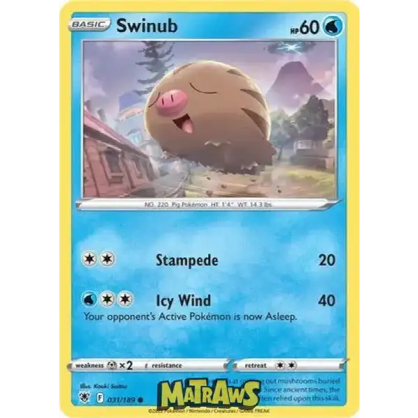 (031/189) Swinub Enkeltkort Astral Radiance 