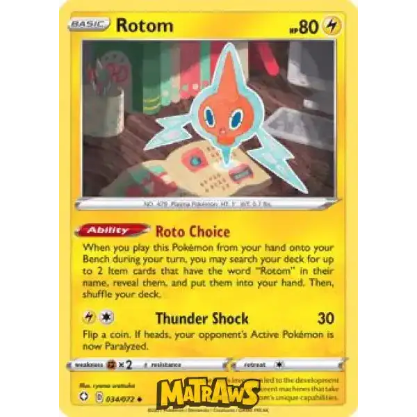 (034/72) Rotom Enkeltkort Shining Fates 