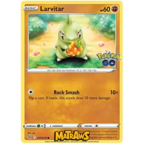 (037/078) Larvitar Enkeltkort Pokémon GO TCG 