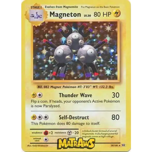 (038/108) Magneton - Holo Enkeltkort Evolutions 