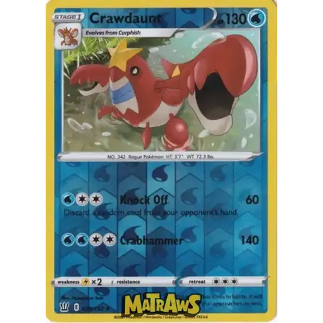 (039/163) Crawdaunt - Reverse Enkeltkort Battle Styles 