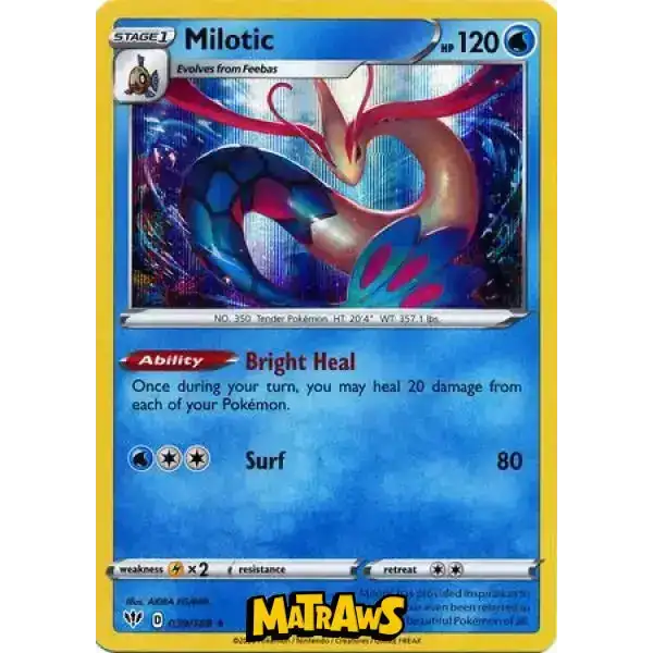 (039/189) Milotic - Holo Enkeltkort Darkness Ablaze 