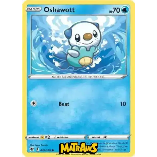 (041/189) Oshawott Enkeltkort Astral Radiance 