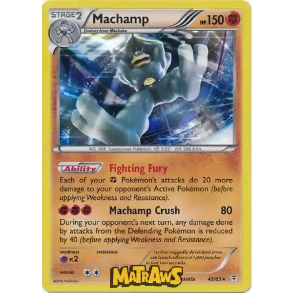 (042/083) Machamp - Holo Enkeltkort Generations 