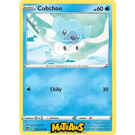 (042/172) Cubchoo Enkeltkort Brilliant Stars 