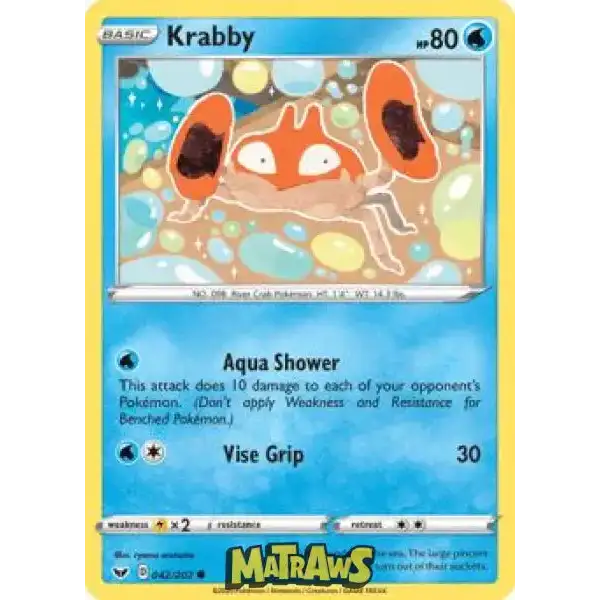 (042/202) Krabby Enkeltkort Sword & Shield 