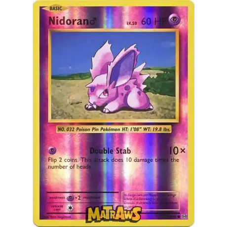 (043/108) Nidoran ♂ - Reverse Enkeltkort Evolutions 