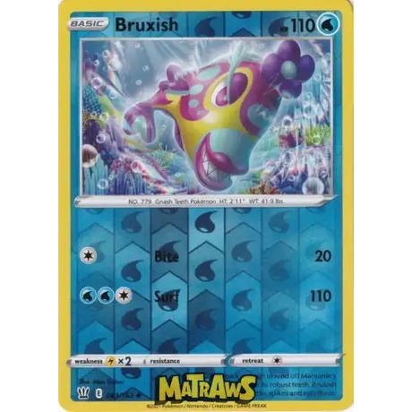 (043/163) Bruxish - Reverse Enkeltkort Battle Styles 