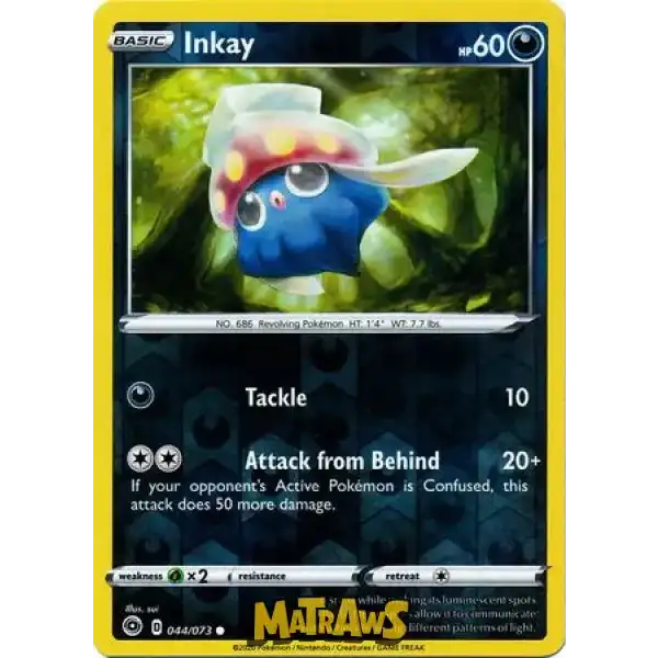 (044/073) Inkay - Reverse Enkeltkort Champion's Path 