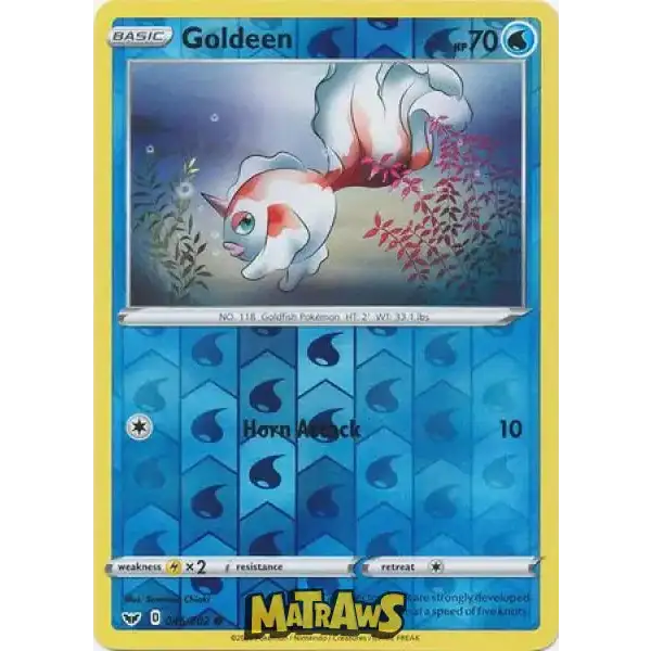 (045/202) Goldeen - Reverse Enkeltkort Sword & Shield 