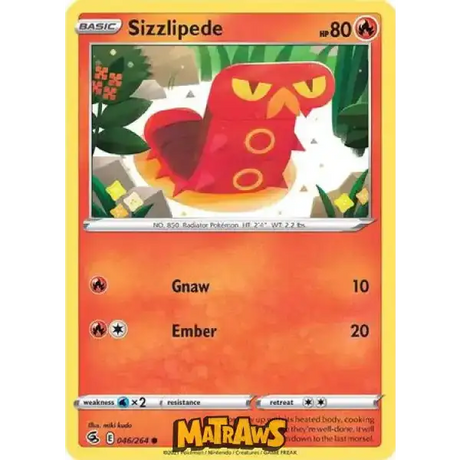 (046/264) Sizzlipede Enkeltkort Fusion Strike 