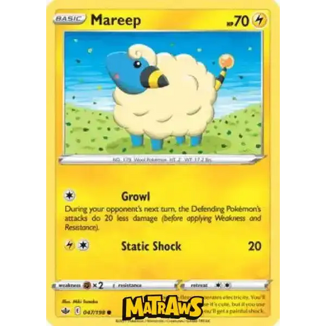 (047/198) Mareep Enkeltkort Chilling Reign 